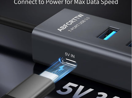 4Ft 7-Port USB Hub 3.0