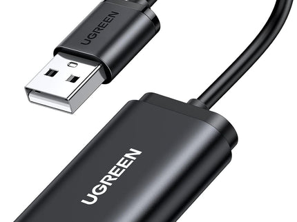 UGREEN USB to Audio Jack Sound Card Adapter with Dual TRS 3-Pole 3.5mm Headphone and Microphone USB to Aux 3.5mm External Audio Converter for Windows Mac Linux PC Laptops Desktops PS5 Switch 2