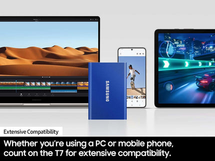 SAMSUNG T7 Portable SSD, 1TB External Solid State Drive