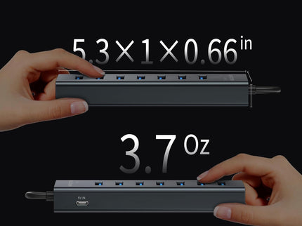 4Ft 7-Port USB 3.0 Hub