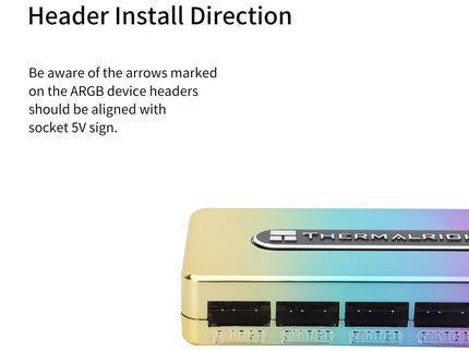 Thermalright ARGB Hub Controller Rev.A – 10-Port 5V 3-Pin, SATA Powered, 10 Groups Fans
