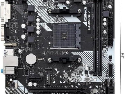 B450M-HDV R4.0 AMD B450 AM4 Socket Ryzen 2000