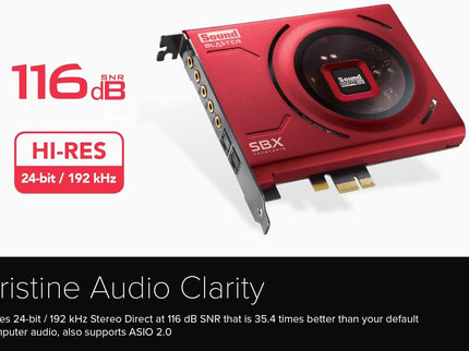 Creative Sound Blaster Z SE Internal PCI-e Gaming Sound Card