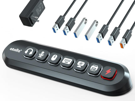 Powered USB Hub, atolla 7-Port USB 3.0 hub