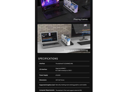 Portable External GPU Enclosure