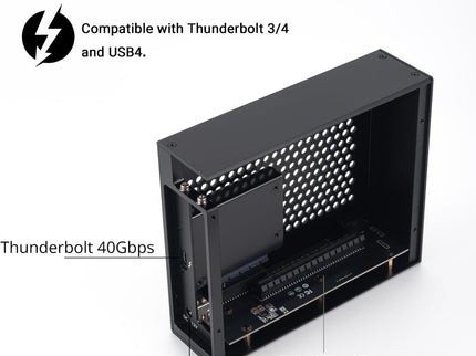Thunderbolt 3 to PCIe Card Dock with one PCIe 3.0 x16 Slot Input