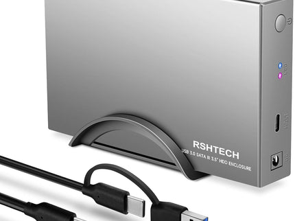 RSHTECH Hard Drive Enclosure Upgraded Version 3.5"