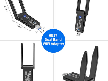 USB 3.0 WiFi Adapter for PC Desktop