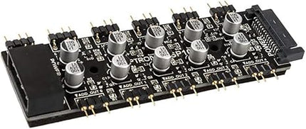 SP101 10-Way 5V Digital Addressable RGB Hub (Black)