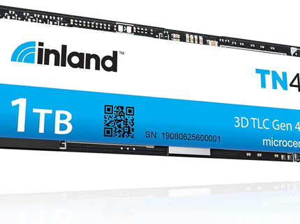 INLAND TN450 1TB NVMe M.2 PCIe Gen4x4 2280 Internal Solid State Drive SSD - Up to 5,000 MB/s, 3D NAND, Storage and Memory for Laptop & PC Desktop