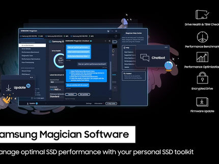 SAMSUNG 990 PRO SSD 4TB PCIe 4.0 M.2 2280 Internal Solid State Hard Drive