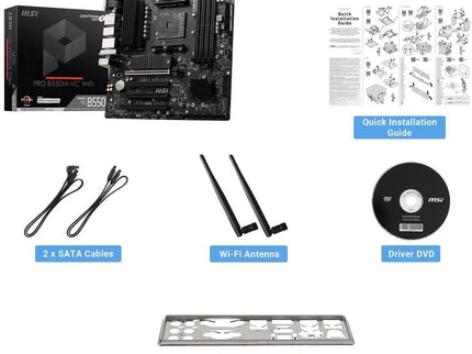 MSI PRO B550M-VC WiFi ProSeries Motherboard