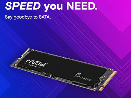 Crucial P3 500GB PCIe Gen3 3D