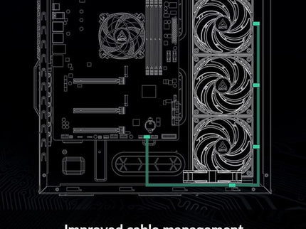 ARCTIC 4-Pin PWM Fan Splitter Cable – Y-Splitter, Supports 4 Fans, Black Extension Adapter