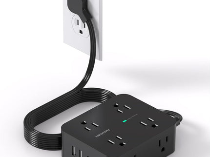 Power Strip Surge Protector, HANYCONY 5Ft Ultra Thin