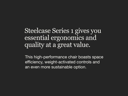 Steelcase Series 1 Office Chair with Ergonomic Design