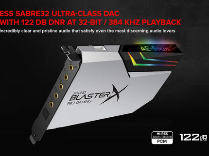 CREATIVE Sound BlasterX AE-5 Plus Pure Edition SABRE32 Ultra-Class 32-bit