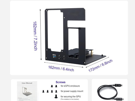 eGPU Enclosure Dock Compatible with Thunderbolt