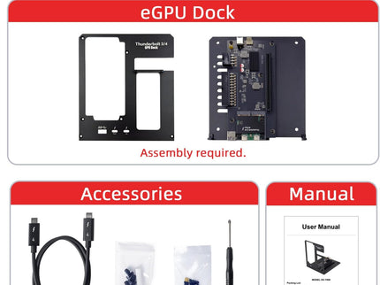 Thunderbolt 3/4 eGPU Enclosure Compatible with USB4