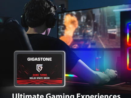 Gigastone SATA SSD 512GB (2-Pack) 2.5 inch SSD 550MB