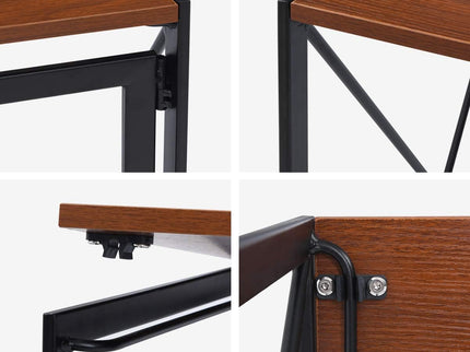 Writing Computer Desk – Modern Industrial Folding Laptop Table
