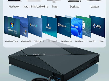 PeroBuno External CD DVD Drive