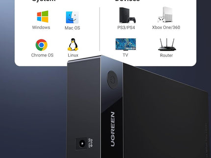 UGREEN External Hard Drive Enclosure for 3.5 2.5 Inch SATA SSD