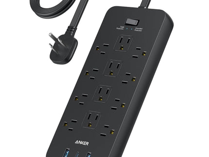 Anker Surge Protector Flat Plug Power Strip(2100J)