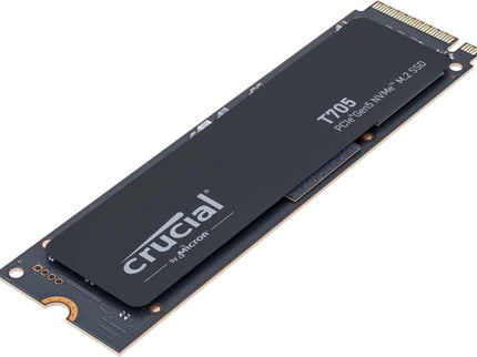 Crucial T705 2TB PCIe Gen5 NVMe M.2 SSD - Up to 14,500 MB/s - Game Ready - Internal Solid State Drive (PC) - +1mo Adobe CC - CT2000T705SSD3