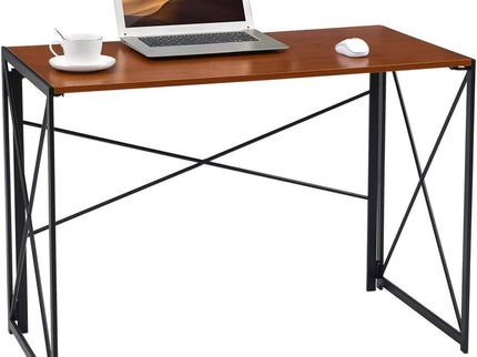 Writing Computer Desk – Modern Industrial Folding Laptop Table