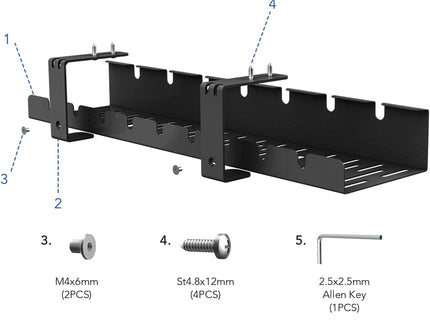 FLEXISPOT Under Desk Cable Tray
