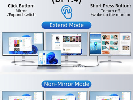 13 in 1 USB C Docking Station - Dual Monitor