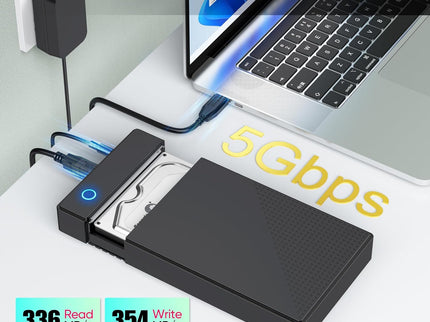 3.5 Hard Drive Enclosure, CLAVOOP USB 3.0 Internal Hard Drive Case