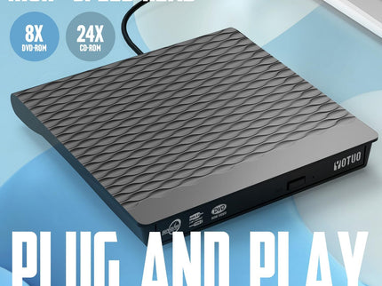 External DVD Drive, Portable USB 3.0