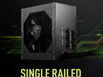 MSI MAG A650BE, Semi-Modular Compact 650W ATX Power Supply