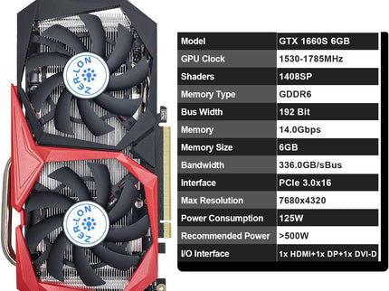 GeForce GTX 1660 Super 6GB Graphics Cards