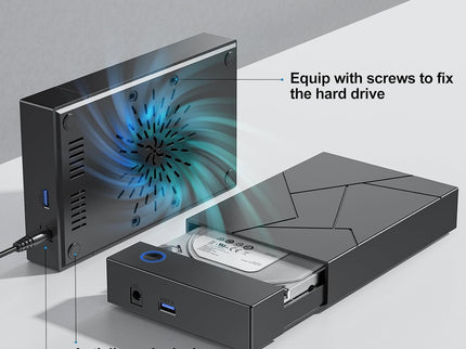 Hard Drive Enclosure 3.5, FEMORO USB 3.0
