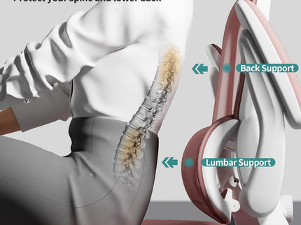 TRALT Ergonomic Office Chair – Mesh, High Back, Wheels – Pink