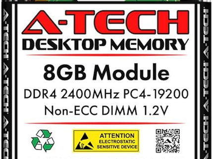 A-Tech 8GB DDR4 2400 MHz UDIMM PC4