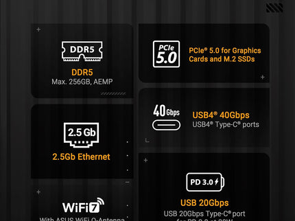 TUF Gaming X870E-PLUS WIFI7 AMD X870E ATX Motherboard