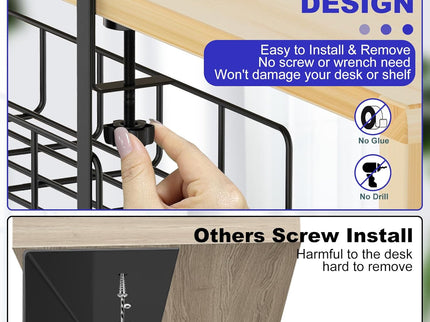 nder-Desk Cable Management Tray