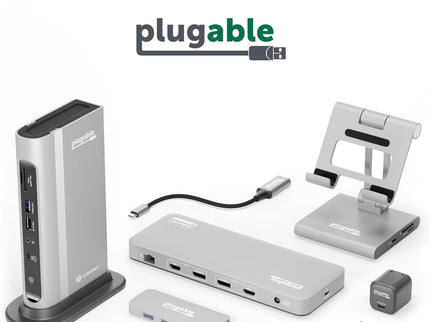 Plugable USB Audio Adapter with 3.5mm Speaker-Headphone and Microphone Jack, Add an External Stereo Sound Card to Any PC, Compatible with Windows, Mac, and Linux - Driverless