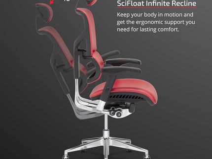 X-Chair X4 Executive Chair – Red Leather