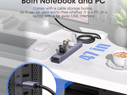 FORIDA USB to USB Hub Long Cable