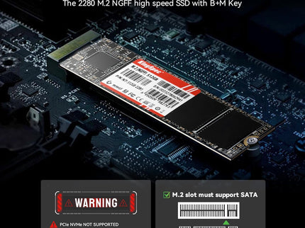 KingSpec NT Seriese 1TB M.2 2280 SATA SSD,Sata3 6Gb/s Internal Solid State Drive, for Ultrabook & Laptop & Desktop