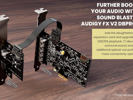 Creative Sound Blaster Audigy Fx V2 Upgradable Hi-res PCI-e Sound Card