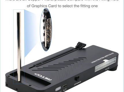 RIITOP 40Gpbs eGPU Enclosure USB4.0 Compatible