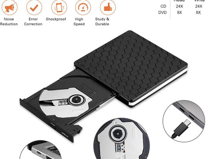 External DVD Drive, Amicool USB 3.0