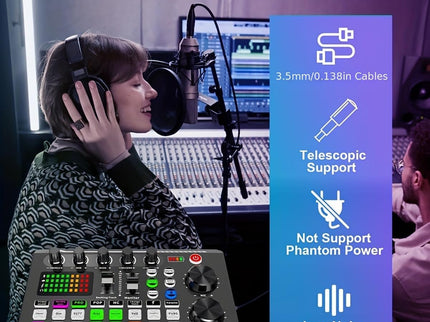 F998 Live Sound Card Audio Mixer