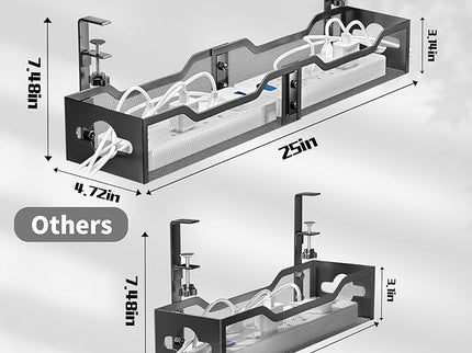Under-Desk Cable Management Tray